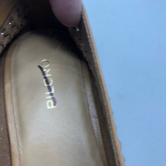 Anthropologie Pilcro Woven Leather Loafers Brown US 7 - Picture 11 of 12